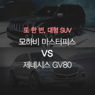  출시 임박! 거인들의 격돌, 기아 모하비 마스터피스 VS 제네시스 GV80