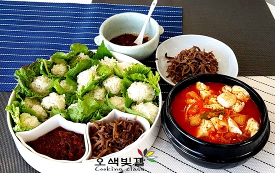  사랑과 정성이 담긴 요리 생활취미요리ㅣ일산쿠킹클래스! 오색빛깔ㅣ일산요리교실ㅣ일산요리학원 _ 강된장/장똑똑이/모듬쌈밥/순두부찌개/ 꿔바로우/해물볶음짬뽕&박미고랭_ 생활취미요리