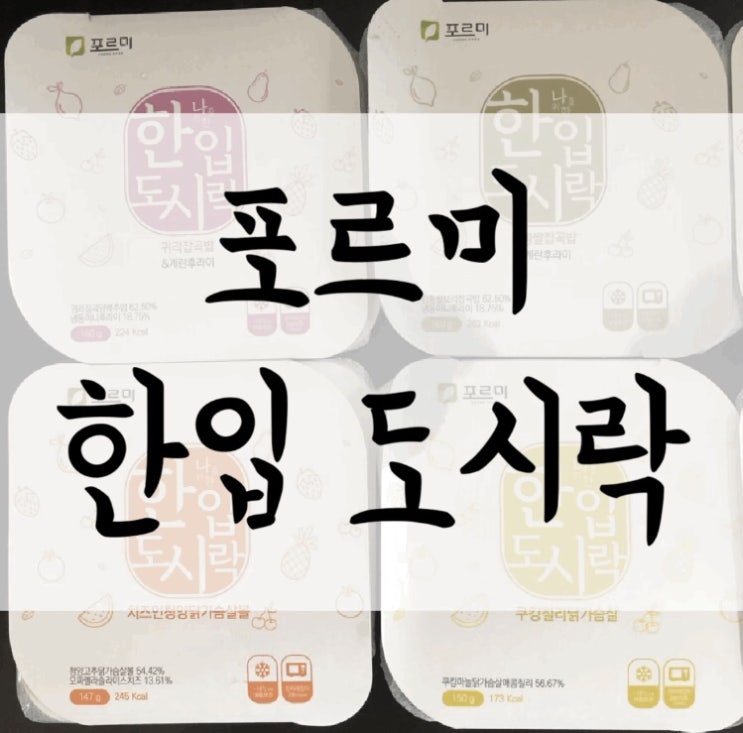 [다이어트도시락] 휴대하기 좋은 포르미 한입 도시락 후기
