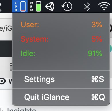 [iGlance] Mac OS System Monitor 맥용 시스템 모니터 프로그램