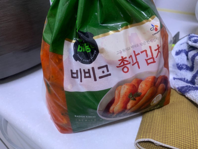 비비고 총각김치 1.5kg 사먹어봤는데 쫀맛!