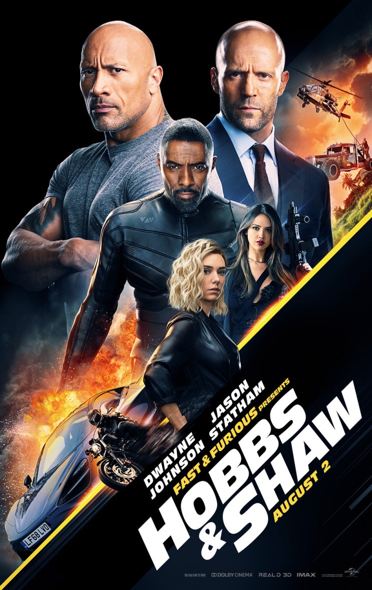 분노의 질주: 홉스 앤 쇼 [Fast & Furious Presents: Hobbs & Shaw] (2019) 배우와 시리즈의 이름값은 해낸 볼만한 스핀오프
