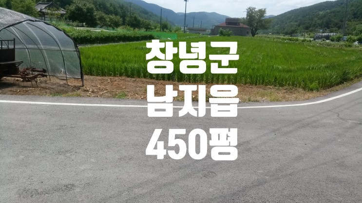 [창녕부동산] 창녕군 남지읍 전원주택지 450평 평당30만(창녕토지,남지토지)