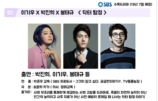  수상한 장모온컴매체레터) 방영예정 드라마 PPL SBS 수목 닥터탐정/  기각 막히군요
