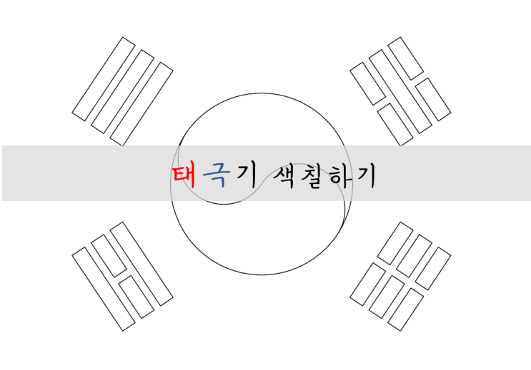  [광복절]태극기색칠하기,태극기 그리는법, 태극기 다는법,태극기 다운받기,광복절어린이영상