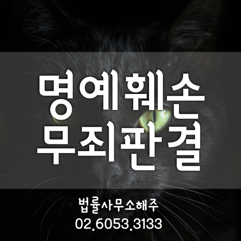 명예훼손죄 무료상담, 명예훼손죄 무죄판결을 지향한다면