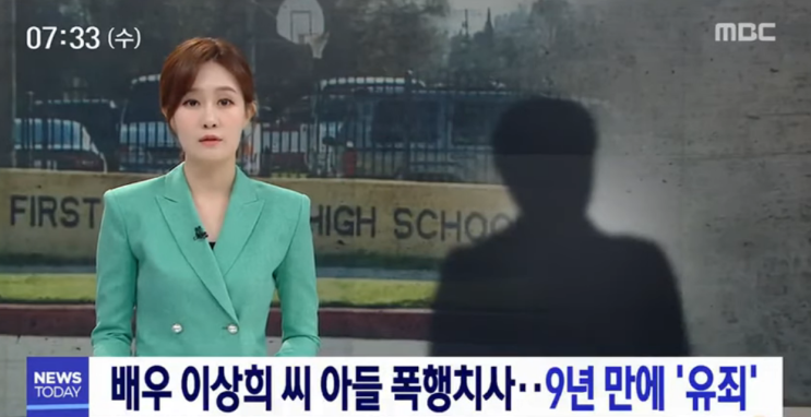  배우 이상희씨 아들 폭행치사 9년 만에 유죄판결(집행유예)받았지만 아직도 해결 안 된 몇 가지 의문점들