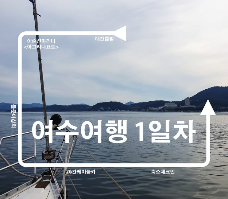  [여수여행] 대전에서 여수로 여수여행 2박3일 -1일차(아그리나요트투어, 돌문어상회, 여수케이블카)