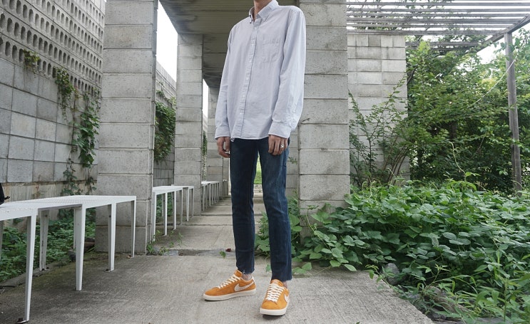  나이키 남자 운동화 블레이저 로우 컬러가 포인트죠