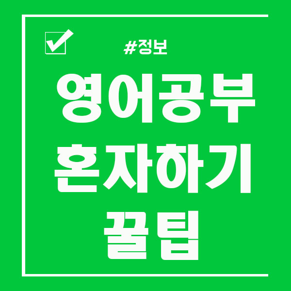  영어공부혼자하기 독학은 역시 어려워
