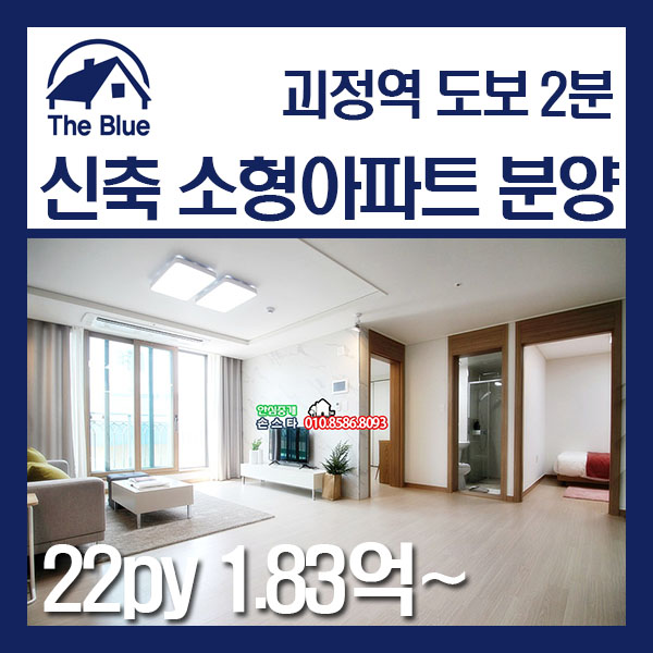  괴정 신축 소형 아파트 분양 유성해네스타워 괴정역 도보 2분 초 역세권 부산 손스타