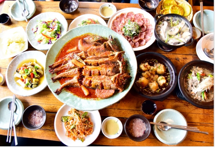  영통 한정식 박터진흥부네 친구들과 코다리 정식 먹고왔어요.