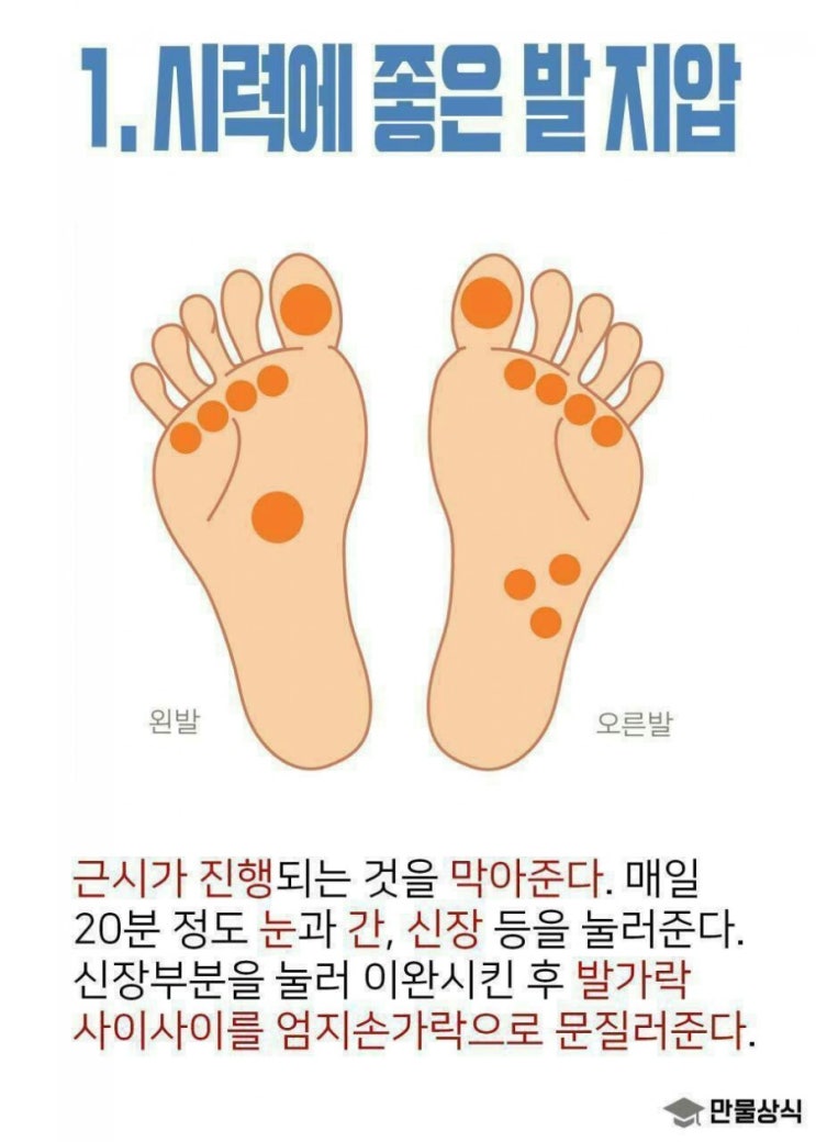  건강에 좋은 발지압