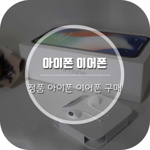 [아이폰이어폰] 디케이스토어에서 아이폰이어폰 정품 저렴하게 구매한 후기(feat. 빵빵한 사은품)