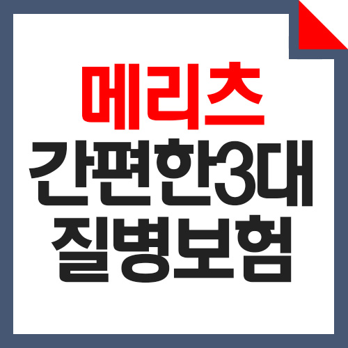  메리츠 간편한 3대질병보험 50세 여성 간편가입 갱신형 진단금 설계예시