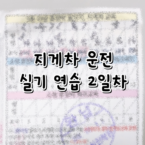  I 지게차 운전 실기 연습 2일차 I 19.08.15