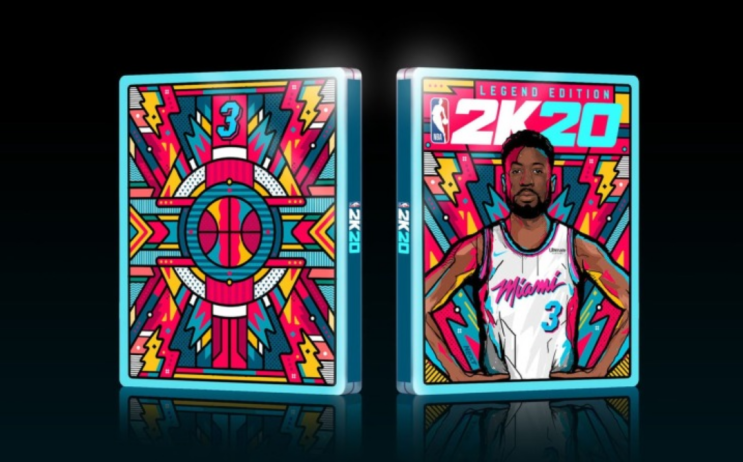  NBA 2K20, 8월 16일 예약 판매 실시, 예정에 없던 드웨인 웨이드 스틸북 제공