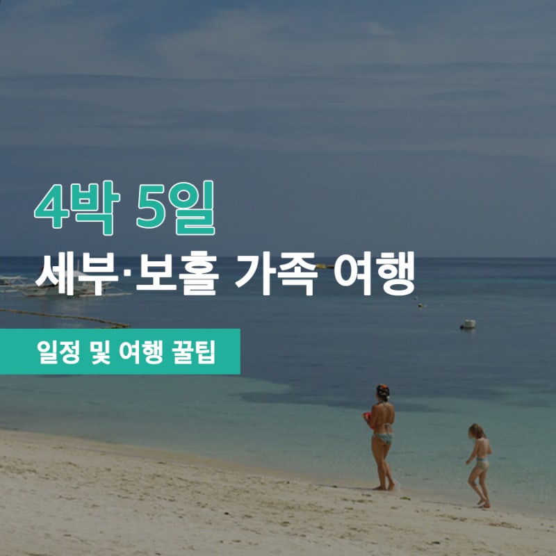 필리핀 보홀 패밀리 여행 스노클링 준비 투어 일정 요약