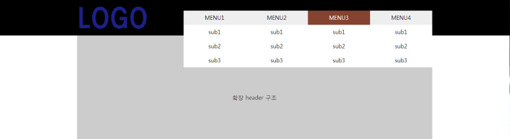  웹디자인 기능사 실기 - 메뉴2(확장)