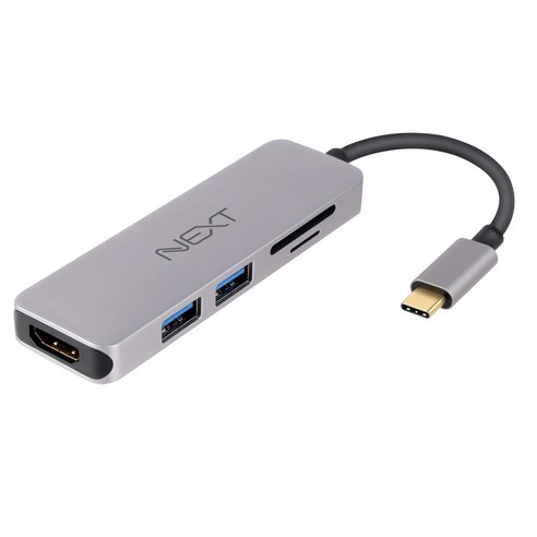 이지넷유비쿼터스 C타입 멀티어댑터 HDMI USB SD 마이크로SD NEXT 317TCH