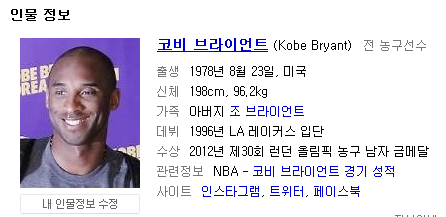  Kobe Bryant - 나의 우상