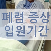  성인 폐렴 증상과 입원기간