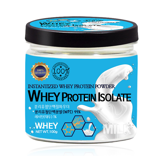  푸른들판 분리 유청 단백질 분말 WPI 99%, 100g, 5통