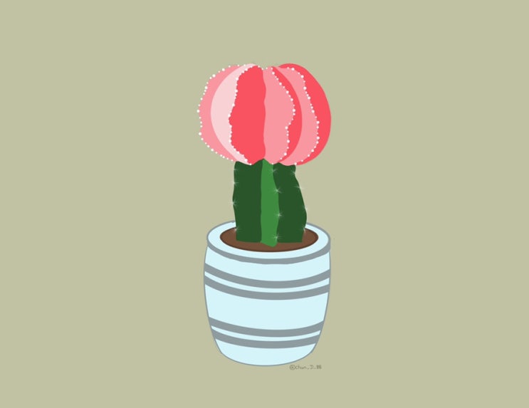  [손그림 알러스트] 선인장 그리기