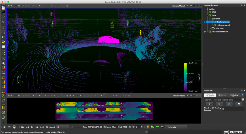[3D LiDAR센서] 3D LiDAR 데이터를 시각화하는 소프트웨어, Ouster Studio : 네이버 블로그
