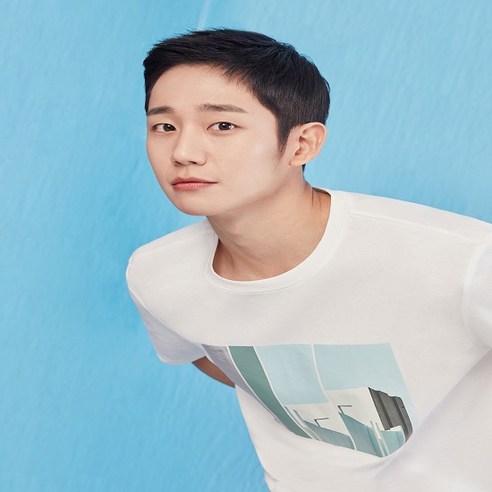  정해인티셔츠/마인드브릿지 CN스판원포인트세미오버정해인티셔츠(MTTS3101) 반팔 티셔츠