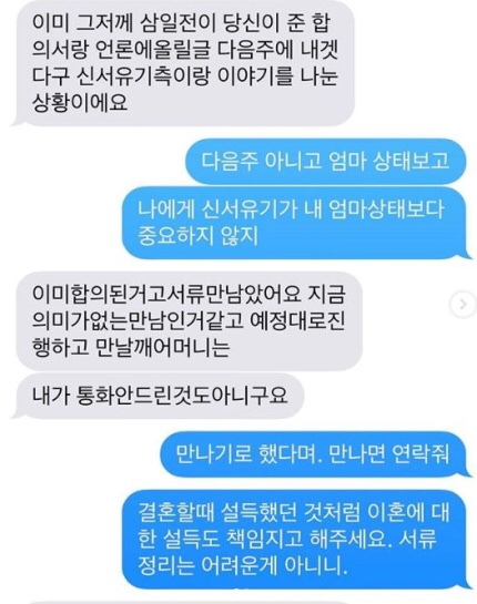 구혜선, 안재현 이혼 문자 폭로 내용 정리
