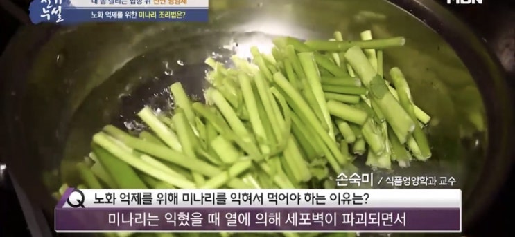 비타민 C 가득 미나리효능 미나리데치는방법 비타민 C 가득 미나리효능 미나리데치는방법