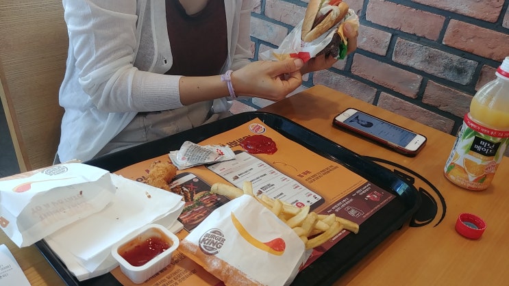 버거킹 그리고 칼로리. 천안 쌍용동 DT지점 방문후