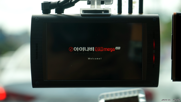  4채널 블랙박스 아이나비 qxd mega 주행 영상.
