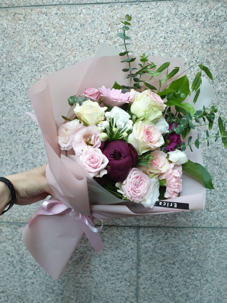 [을지로입구꽃집, 명동꽃집] 승진을 축하하는 핑크 꽃다발