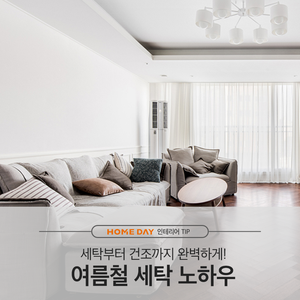  세탁부터 건조까지 완벽하게! 여름철 세탁 노하우