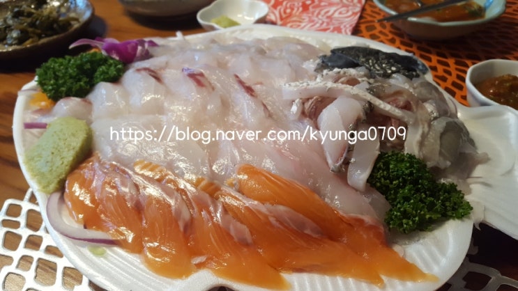  푸짐한 회 포장을 할 수 있는 가락몰 -정화수산-