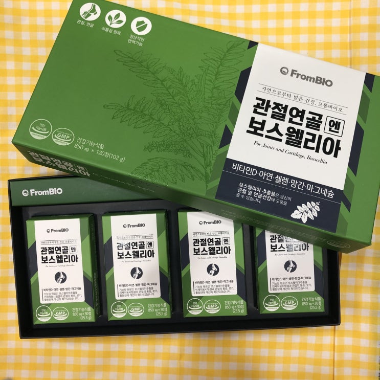  보스웰리아효능 관절연골 건강 미리 챙겨요