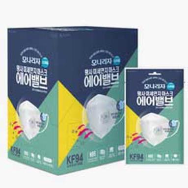  모나리자 스마일 황사 미세먼지 마스크 에어밸브 대형 KF94, 10개입, 1개 (20,000원)
