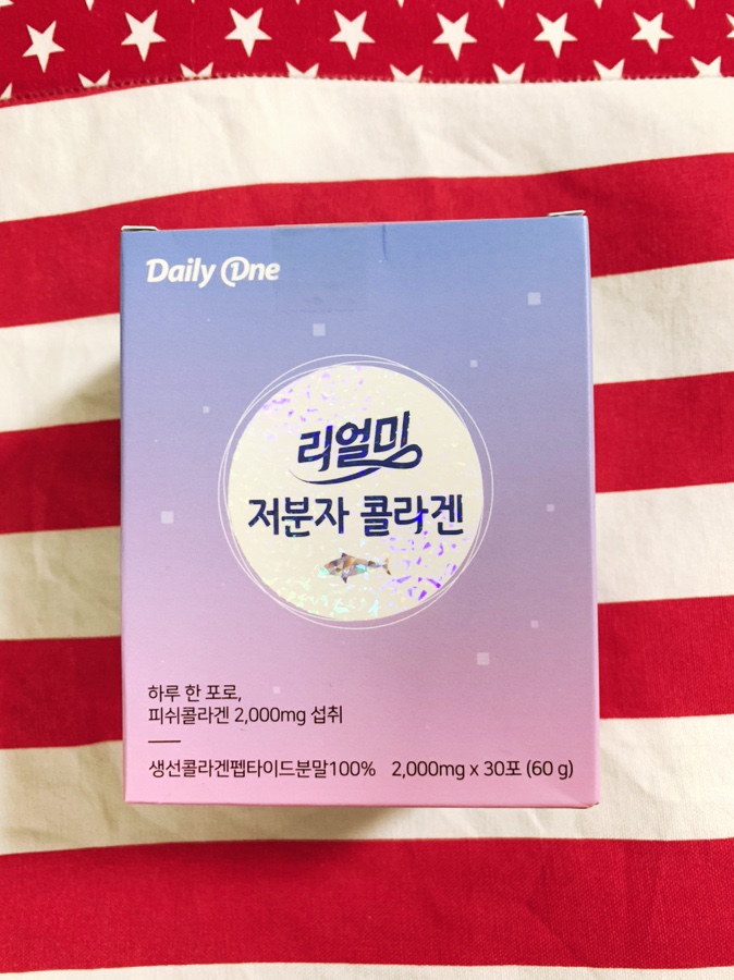  데일리원 리얼미 저분자 콜라겐 피쉬콜라겐 먹고 예뻐지기~!