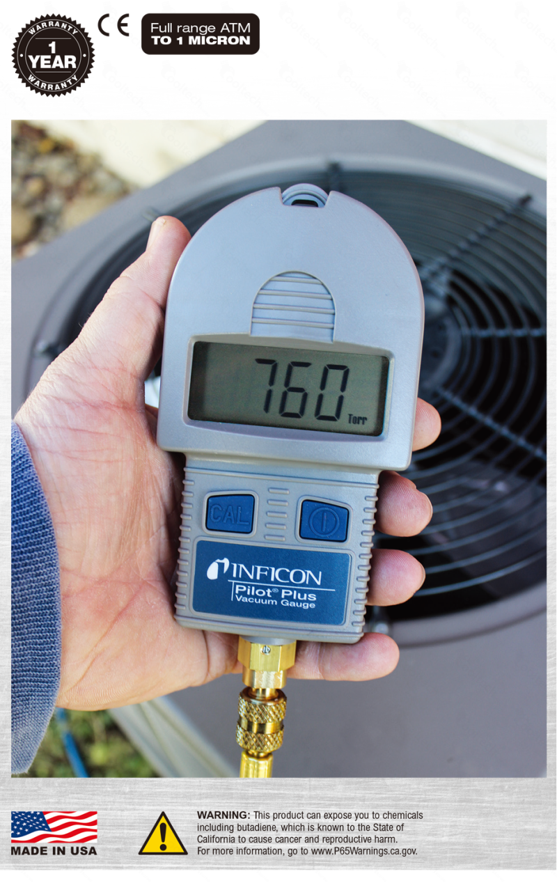 인피콘 진공도 측정 게이지. Pilot Plus VACUUM GAUGE 네이버 블로그