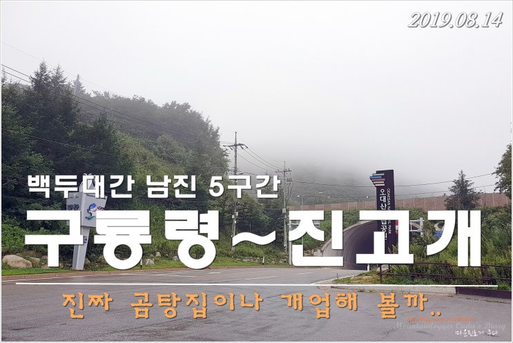  백두대간 남진 05구간 - 구룡령~응복산~두로봉~진고개