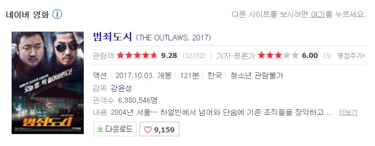  영화 범죄도시 (2017)