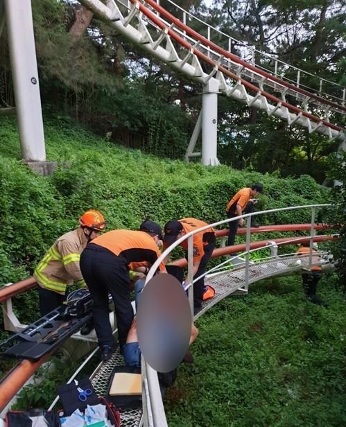  이월드 '다리 절단 사고' 원인은?…"책임 소재 규명에 주력"