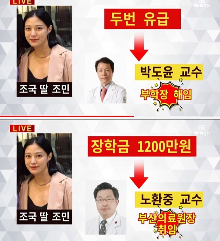  헐 조국 딸 2번 유급시킨 교수는..
