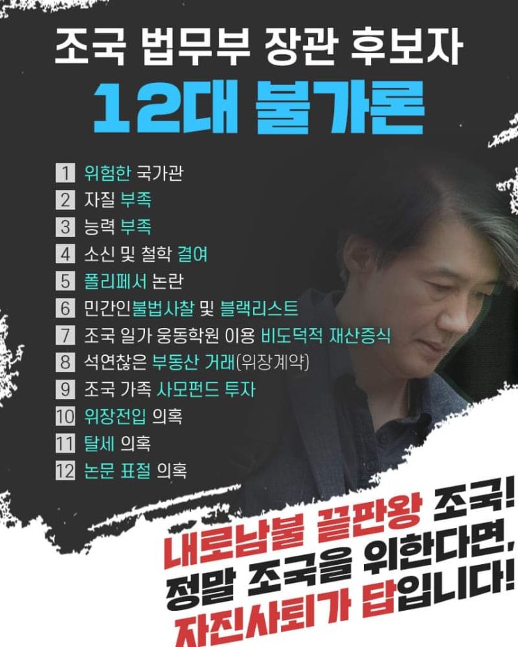  "조로남불" "정의를 입에 담지 마라" …2030 '조국 딸 특혜 논란'에 허탈·분노 - 남혜경 정치학박사/前남양주시의원