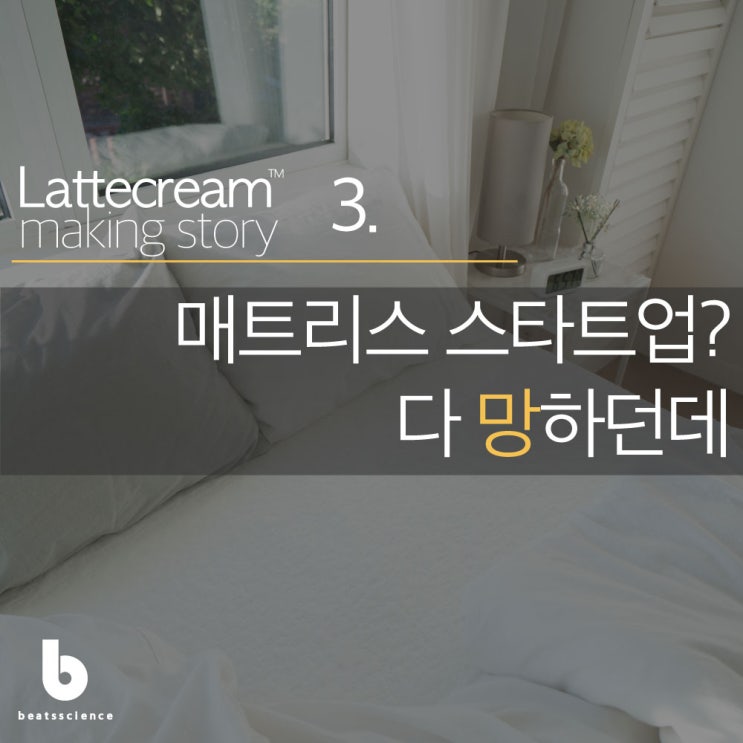  라떼크림 메이킹 스토리 3 : 매트리스 스타트업? 다 망하던데.