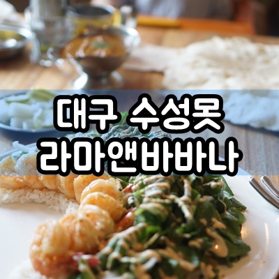  대구 수성못맛집 라마앤바바나 인도커리 레스토랑 아기와 후기