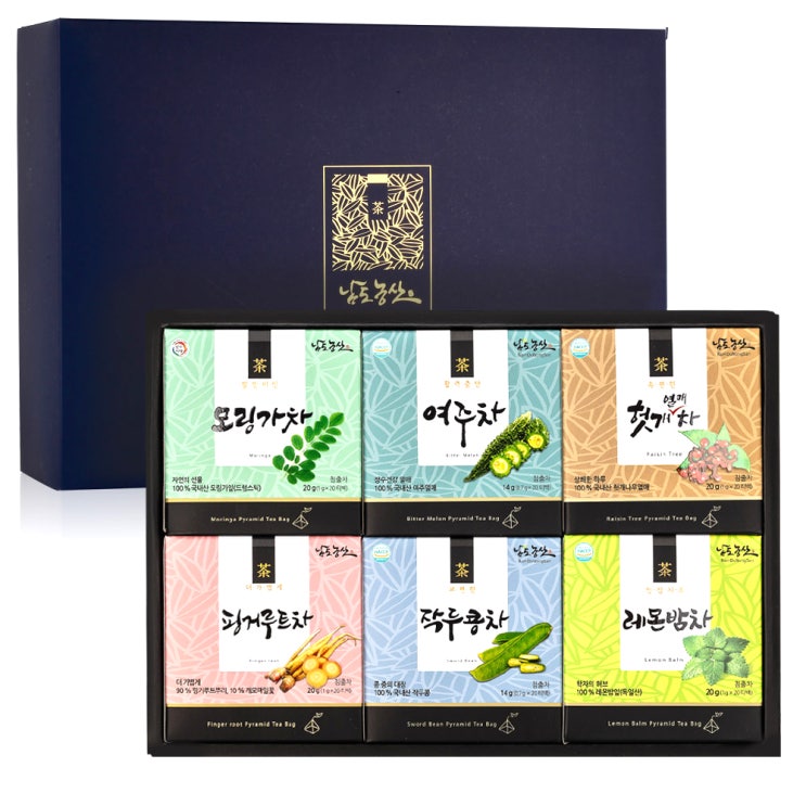  [2019 추석선물] 남도농산 6종 건강차 선물세트, 건강차 6종, 1세트