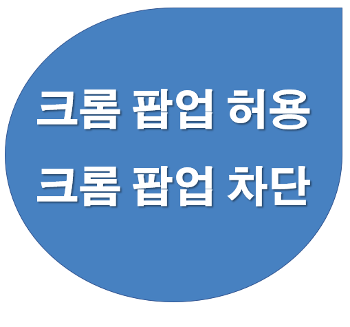 구글 크롬 팝업 허용, 크롬 팝업 차단 방법